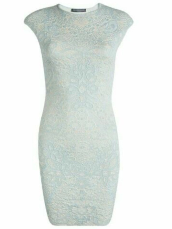 Alexander McQueen Dresses & Skirts - 🩵 Alexander McQueen Plato Atlantis Light Blue Bodycon Dress